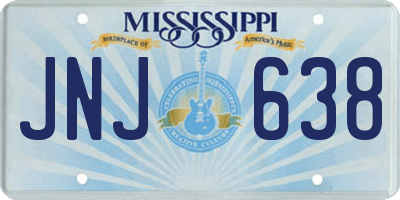 MS license plate JNJ638