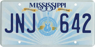 MS license plate JNJ642