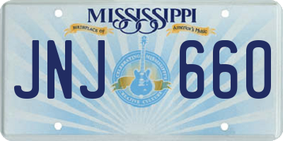 MS license plate JNJ660