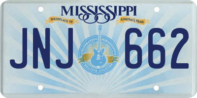 MS license plate JNJ662