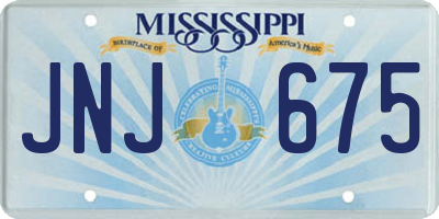 MS license plate JNJ675