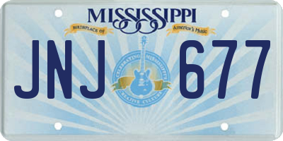 MS license plate JNJ677