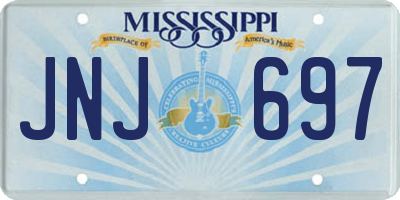 MS license plate JNJ697