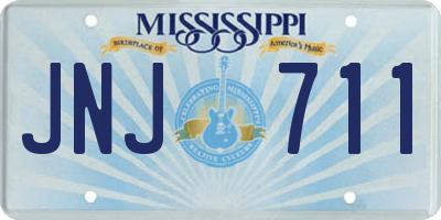 MS license plate JNJ711