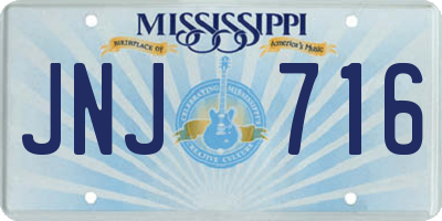 MS license plate JNJ716
