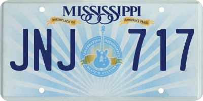 MS license plate JNJ717