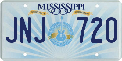 MS license plate JNJ720