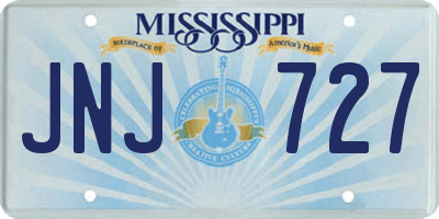 MS license plate JNJ727