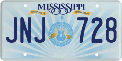 MS license plate JNJ728