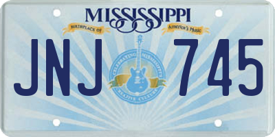MS license plate JNJ745