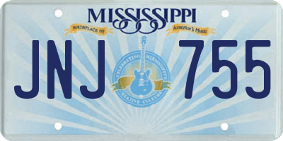 MS license plate JNJ755