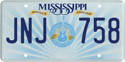 MS license plate JNJ758