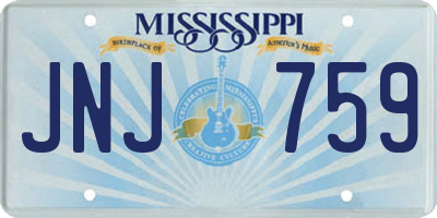 MS license plate JNJ759