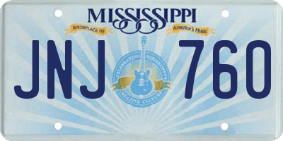 MS license plate JNJ760