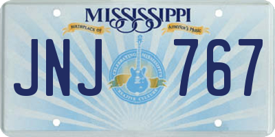 MS license plate JNJ767