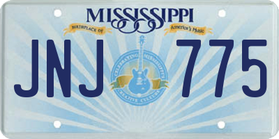 MS license plate JNJ775