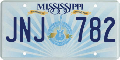 MS license plate JNJ782