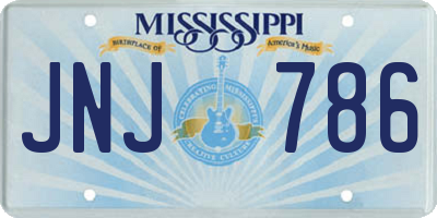 MS license plate JNJ786