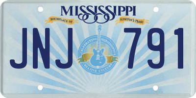 MS license plate JNJ791
