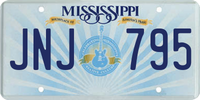 MS license plate JNJ795