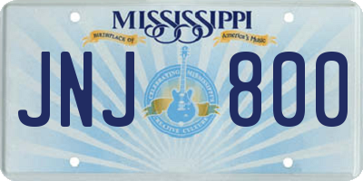 MS license plate JNJ800