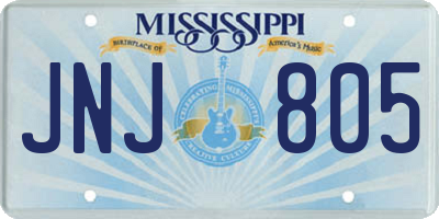 MS license plate JNJ805