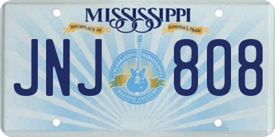 MS license plate JNJ808
