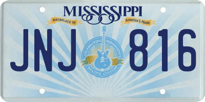 MS license plate JNJ816