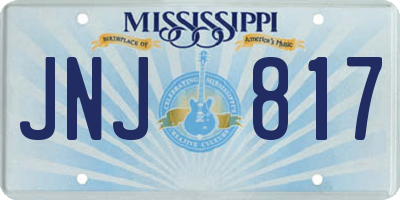 MS license plate JNJ817