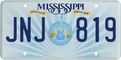 MS license plate JNJ819