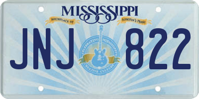 MS license plate JNJ822