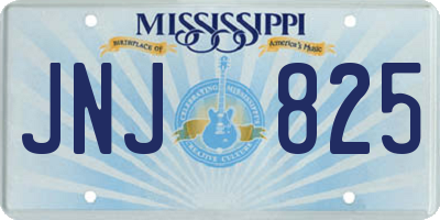 MS license plate JNJ825