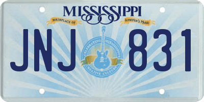 MS license plate JNJ831