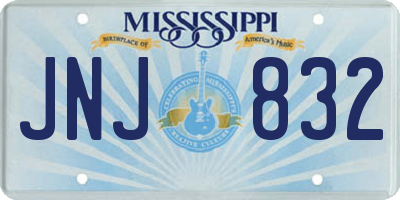 MS license plate JNJ832
