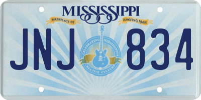 MS license plate JNJ834