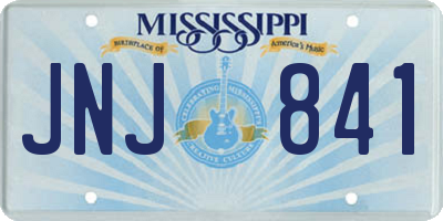 MS license plate JNJ841