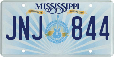MS license plate JNJ844