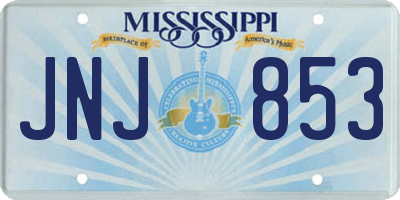MS license plate JNJ853