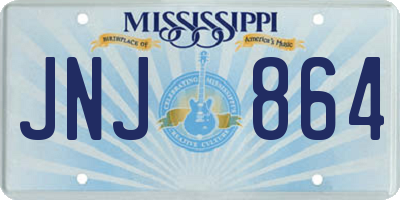 MS license plate JNJ864