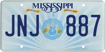MS license plate JNJ887