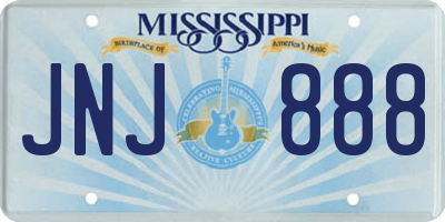 MS license plate JNJ888