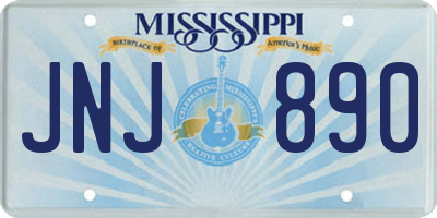 MS license plate JNJ890