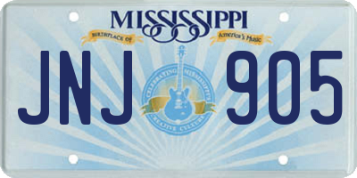 MS license plate JNJ905