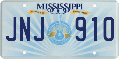MS license plate JNJ910