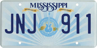 MS license plate JNJ911