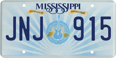 MS license plate JNJ915