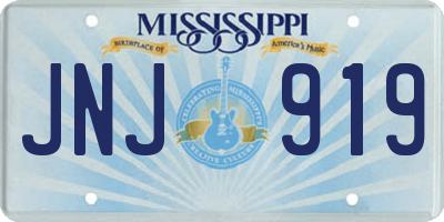 MS license plate JNJ919