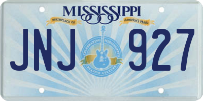 MS license plate JNJ927