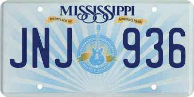 MS license plate JNJ936