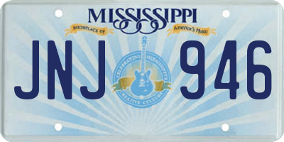 MS license plate JNJ946